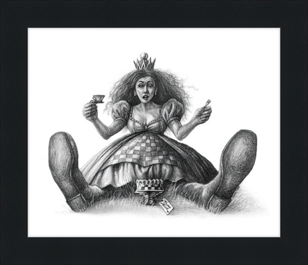 The Red Queen (Drawing) Art Print