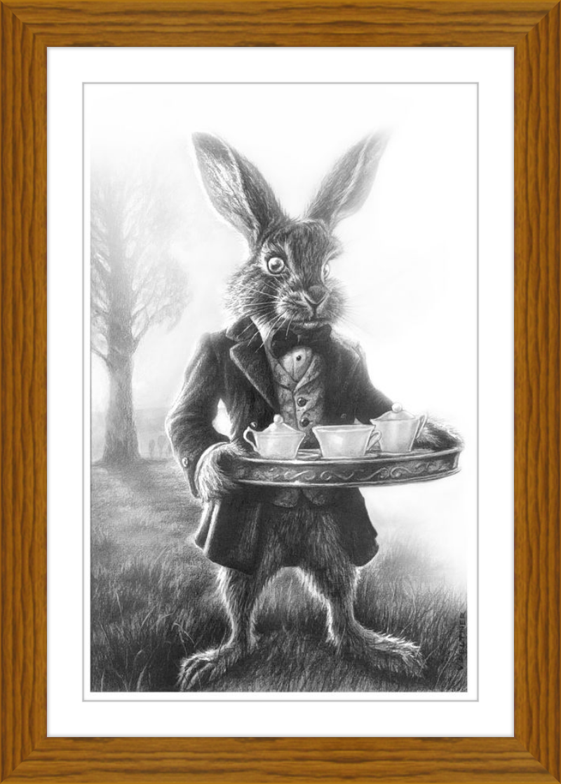 The March Hare (Drawing) Art Print