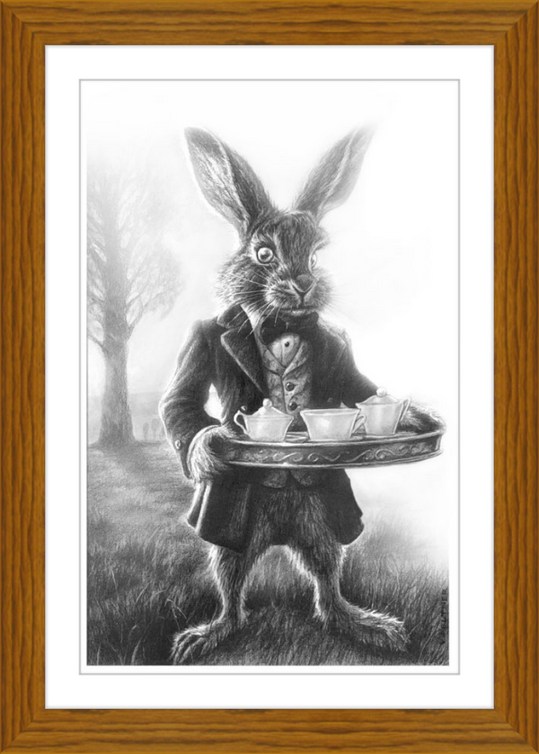 The March Hare (Drawing) Art Print
