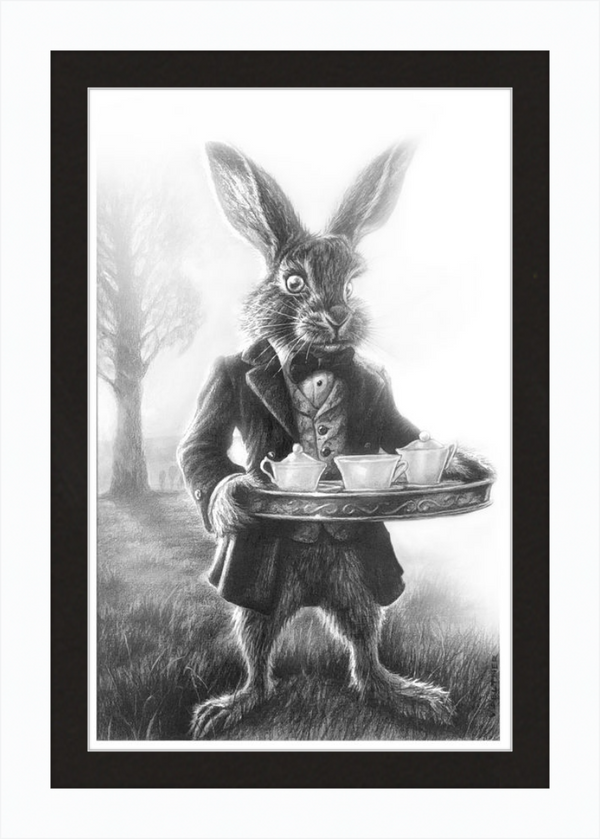 The March Hare (Drawing) Art Print