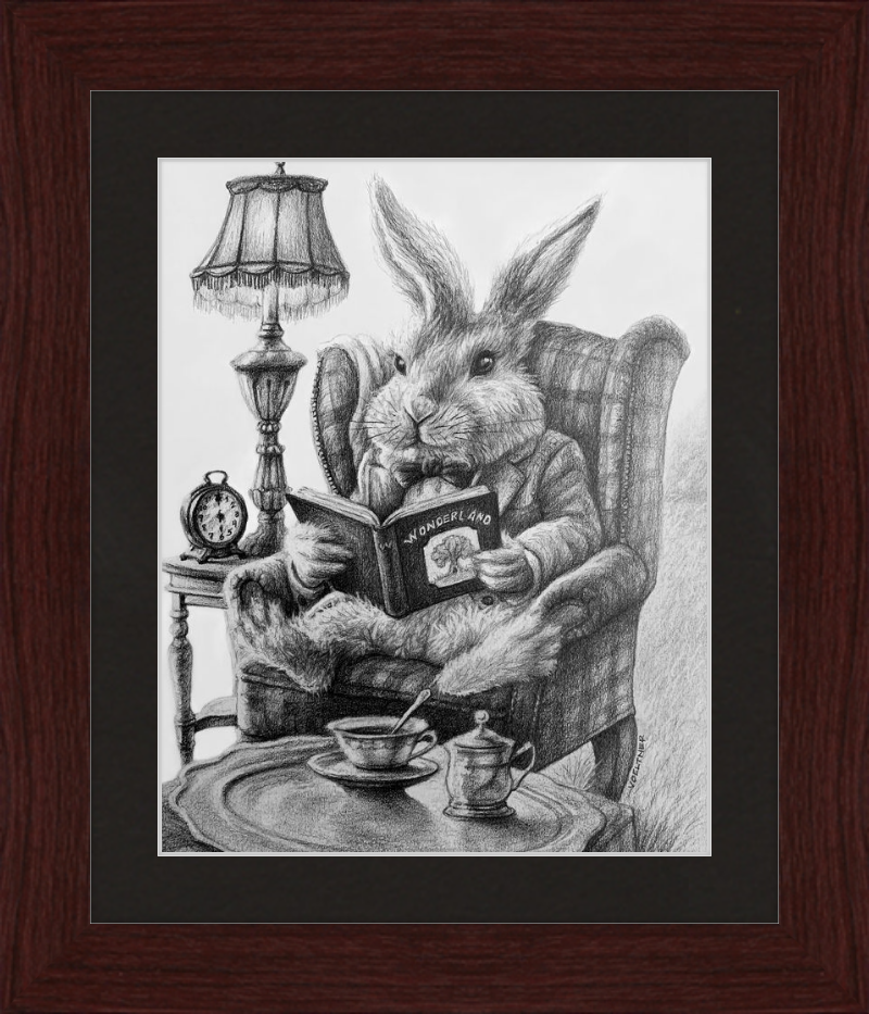The White Rabbit (Drawing) Art Print
