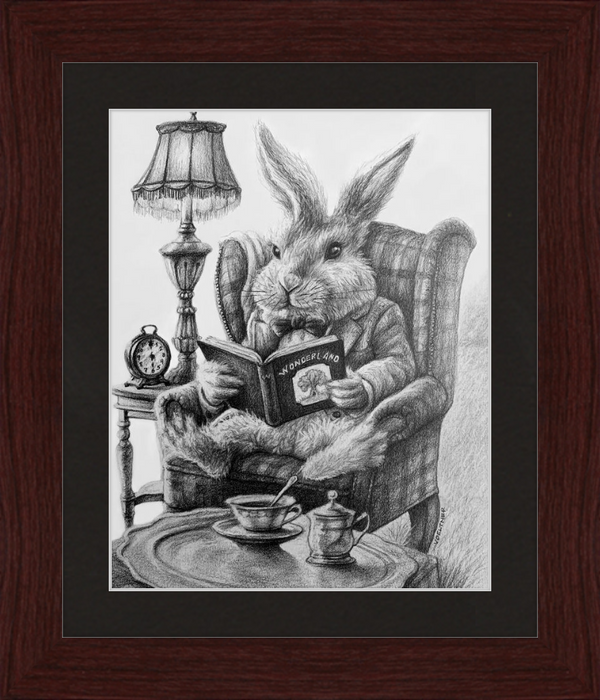 The White Rabbit (Drawing) Art Print