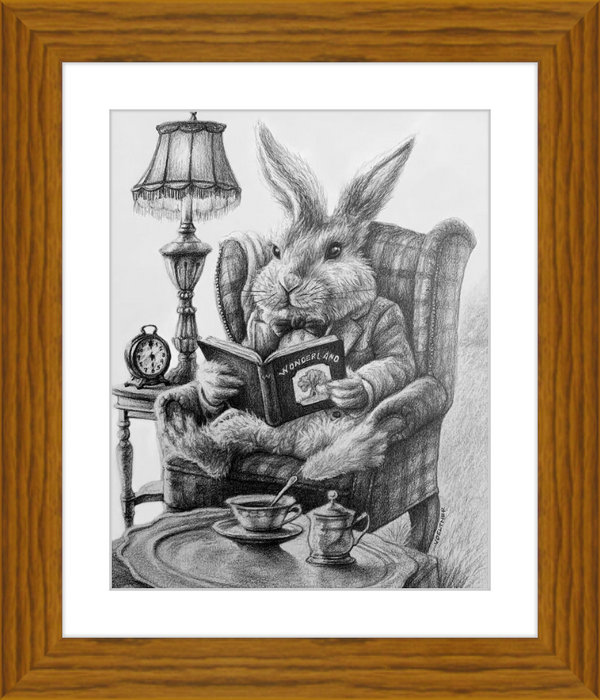 The White Rabbit (Drawing) Art Print