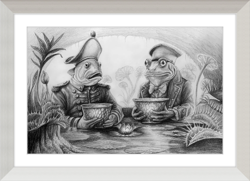 The Footmen (Drawing) Art Print