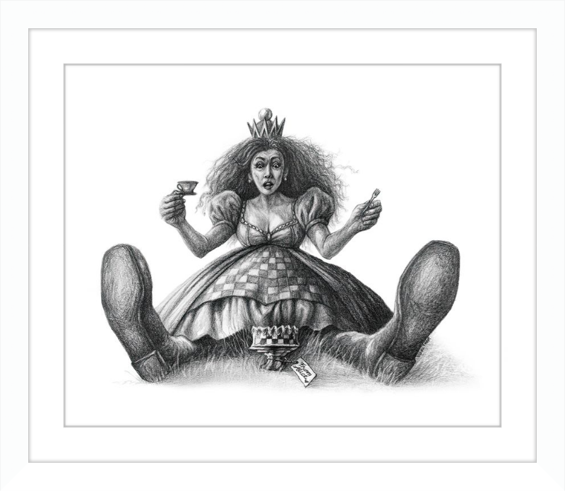 The Red Queen (Drawing) Art Print