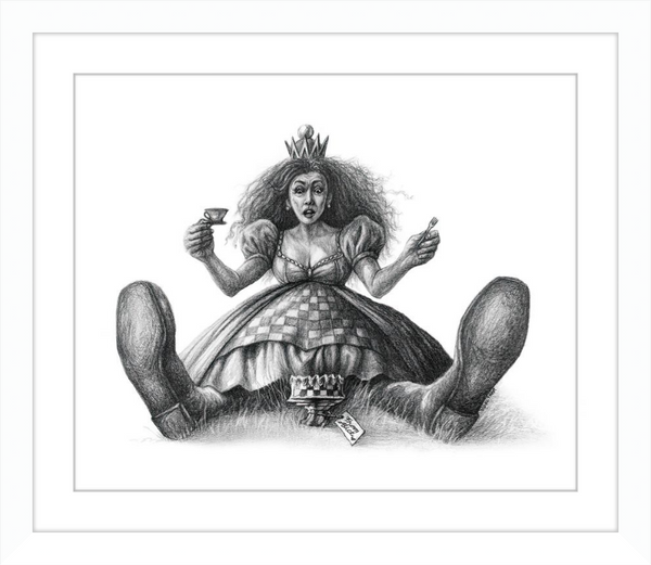 The Red Queen (Drawing) Art Print