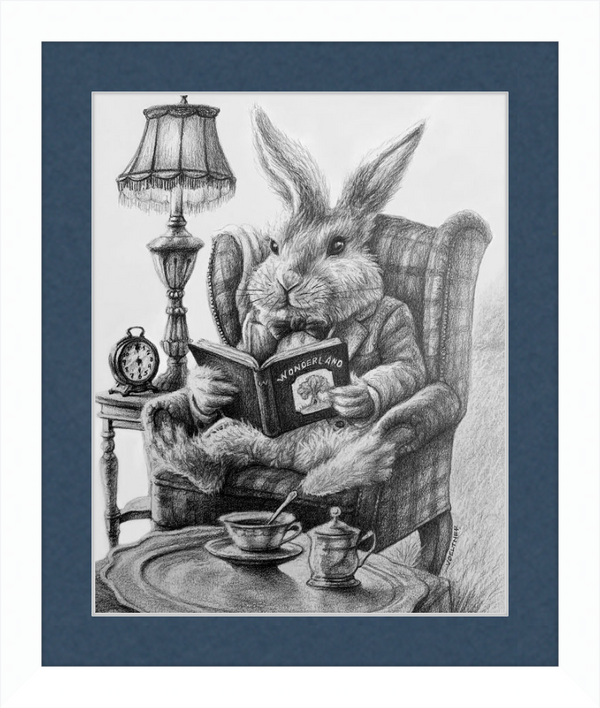 The White Rabbit (Drawing) Art Print