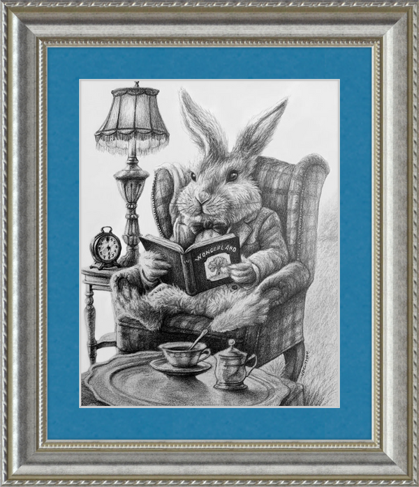 The White Rabbit (Drawing) Art Print