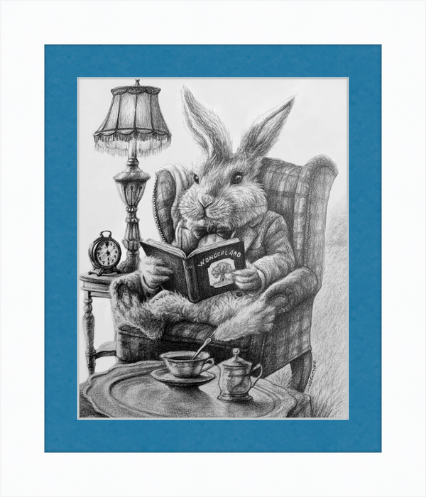The White Rabbit (Drawing) Art Print