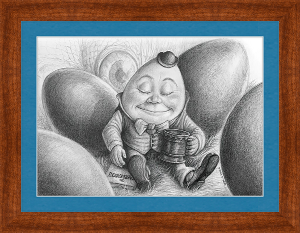 Humpty Dumpty (Drawing) Art Print