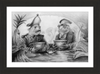 The Footmen (Drawing) Art Print