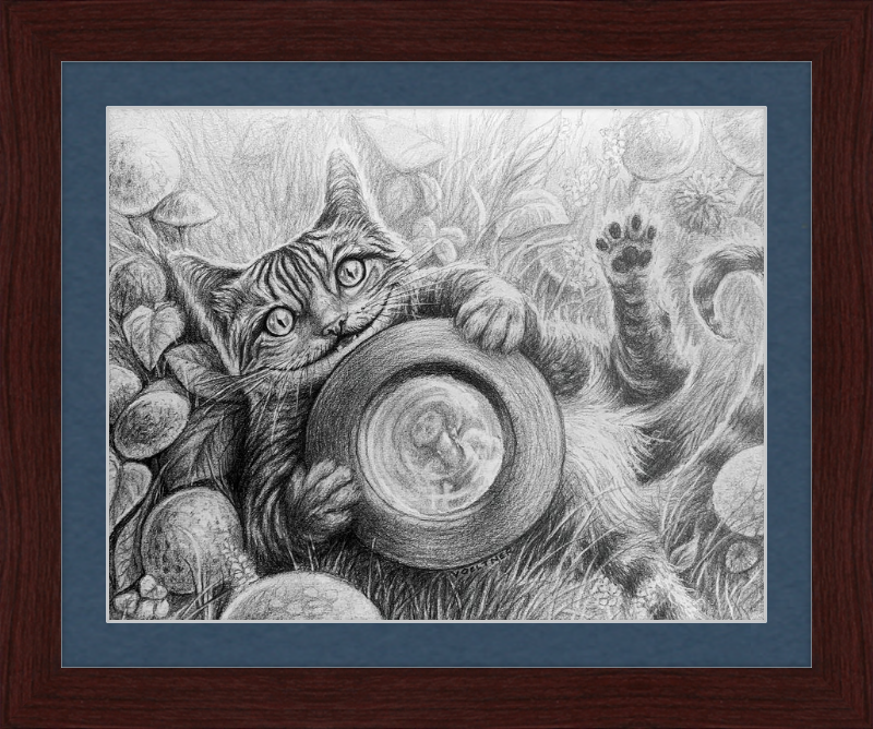 The Cheshire Cat (Drawing) Art Print