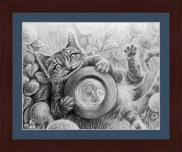 The Cheshire Cat (Drawing) Art Print