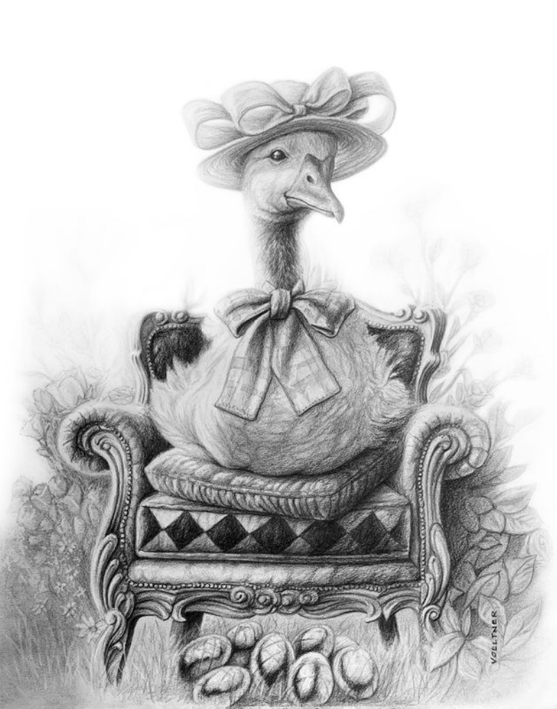 The Goose (Drawing) Art Print