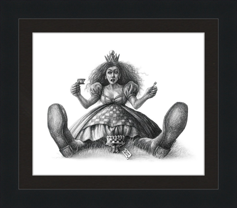 The Red Queen (Drawing) Art Print