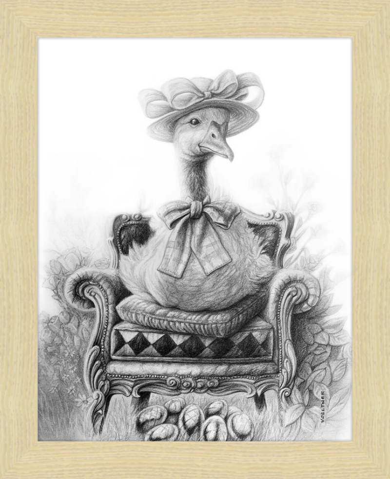 The Goose (Drawing) Art Print