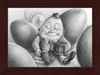 Humpty Dumpty (Drawing) Art Print