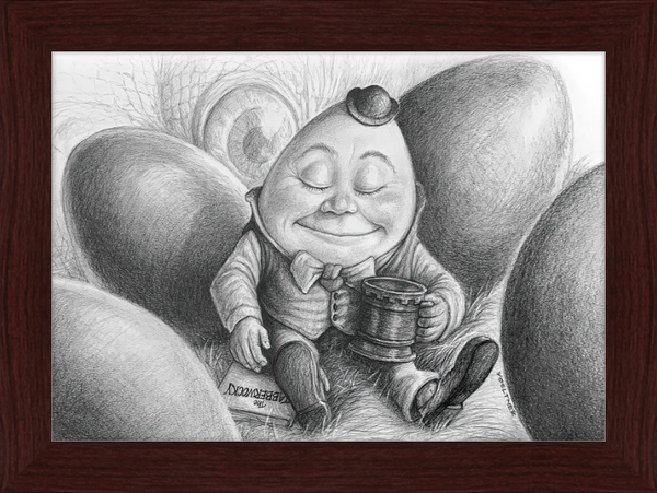 Humpty Dumpty (Drawing) Art Print