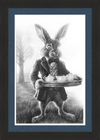 The March Hare (Drawing) Art Print
