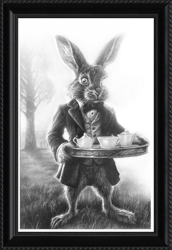 The March Hare (Drawing) Art Print