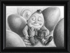 Humpty Dumpty (Drawing) Art Print