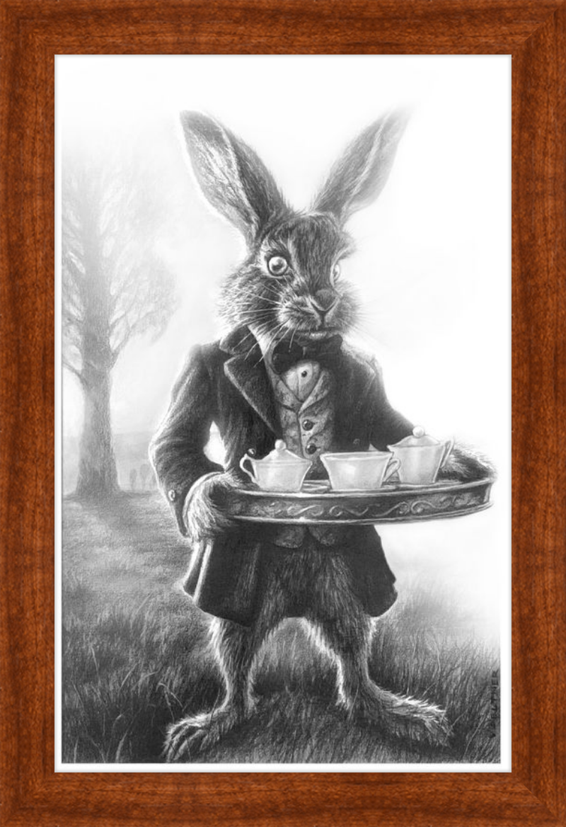 The March Hare (Drawing) Art Print