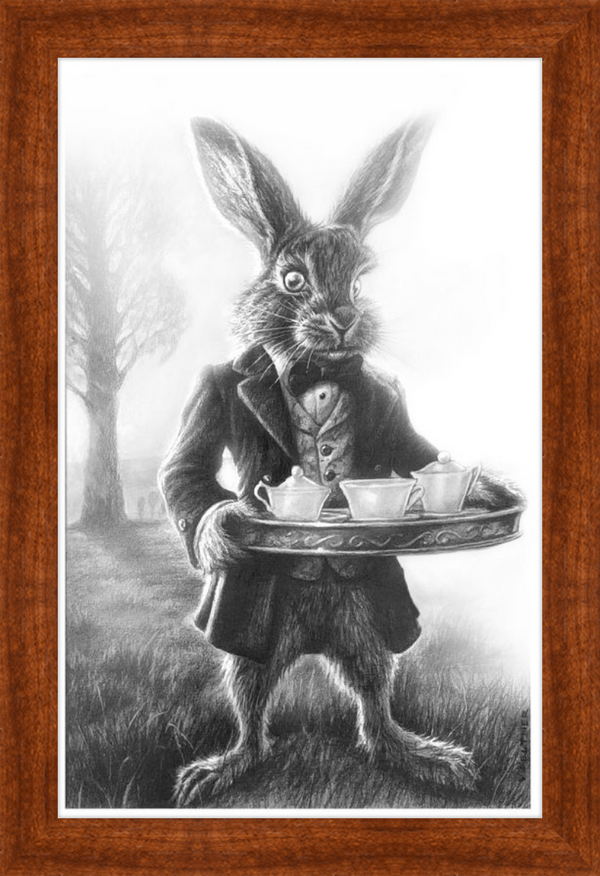 The March Hare (Drawing) Art Print