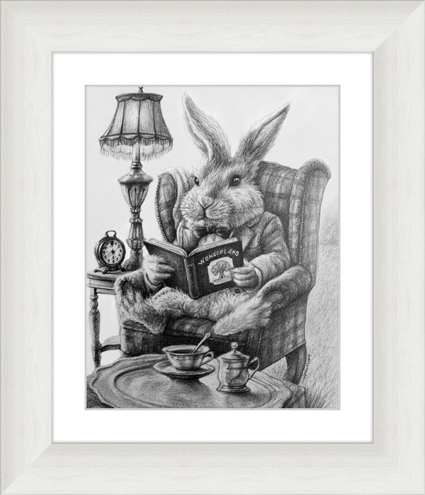 The White Rabbit (Drawing) Art Print