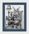 The White Rabbit (Drawing) Art Print