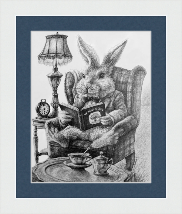 The White Rabbit (Drawing) Art Print