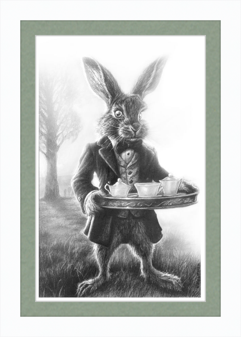 The March Hare (Drawing) Art Print