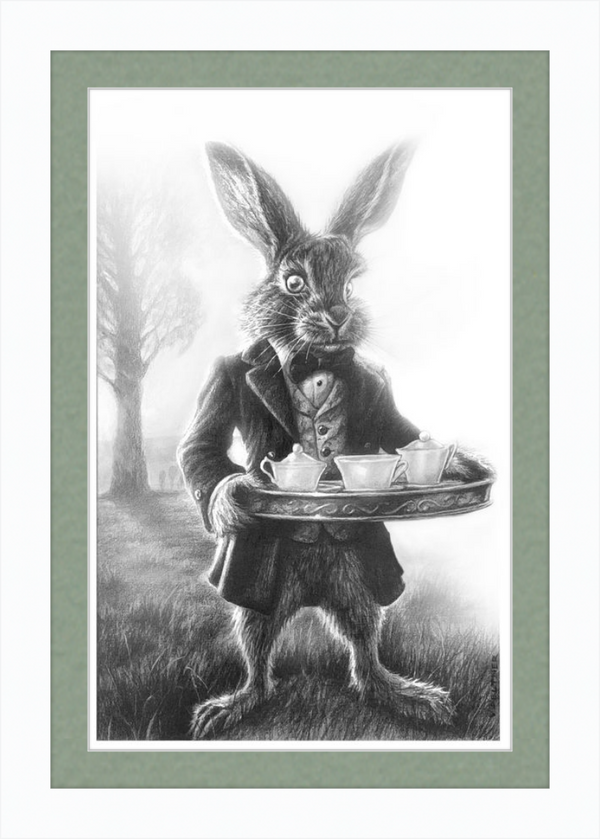 The March Hare (Drawing) Art Print