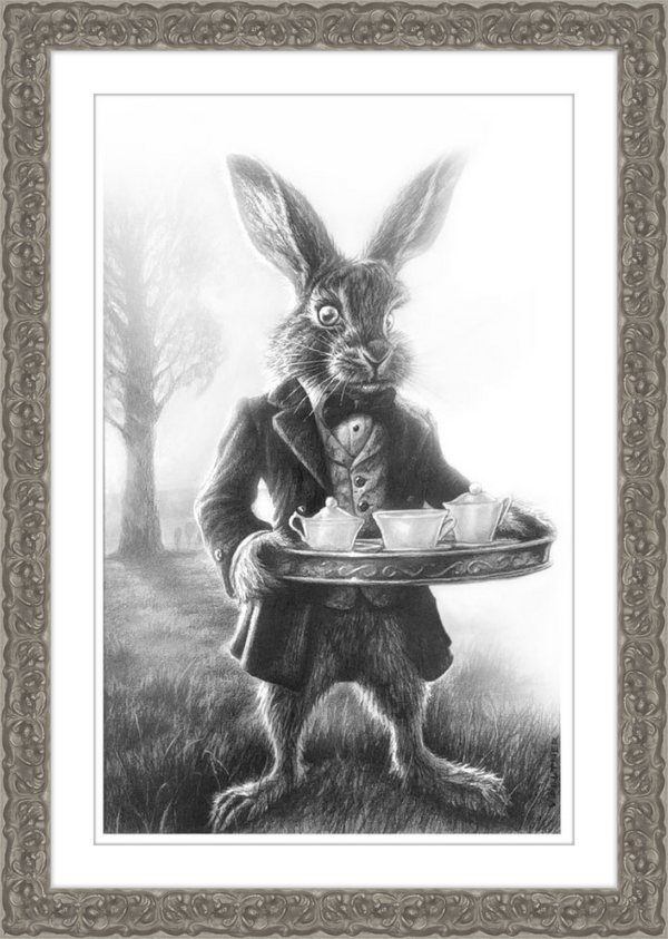 The March Hare (Drawing) Art Print