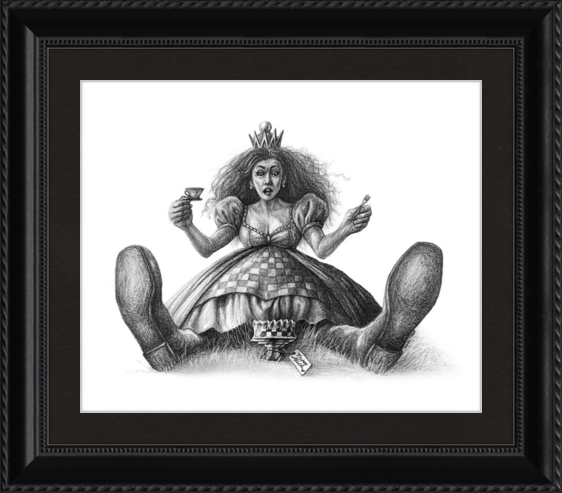 The Red Queen (Drawing) Art Print