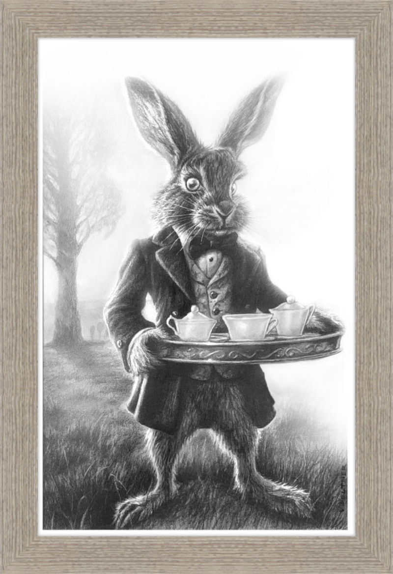 The March Hare (Drawing) Art Print