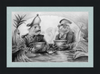 The Footmen (Drawing) Art Print