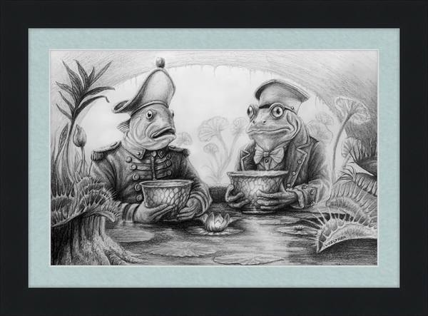The Footmen (Drawing) Art Print