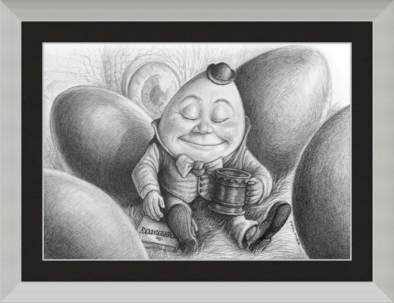 Humpty Dumpty (Drawing) Art Print