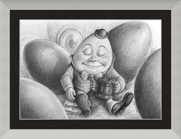 Humpty Dumpty (Drawing) Art Print