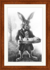 The March Hare (Drawing) Art Print