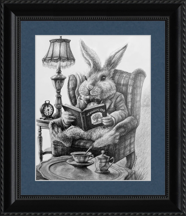 The White Rabbit (Drawing) Art Print