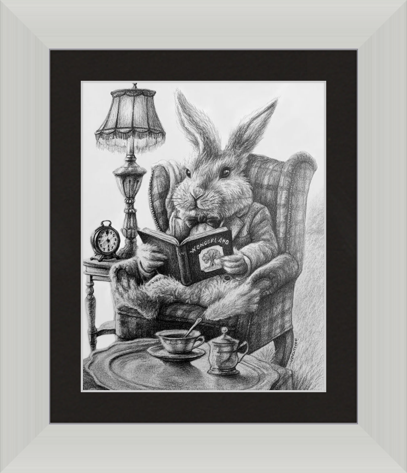 The White Rabbit (Drawing) Art Print