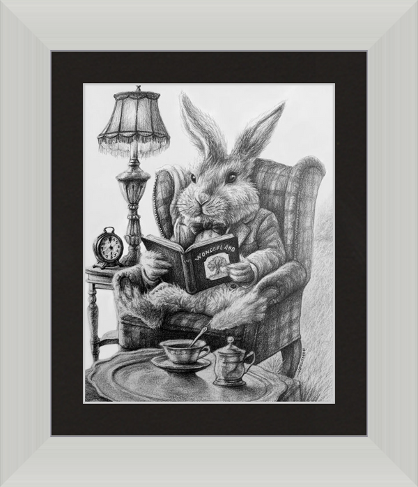 The White Rabbit (Drawing) Art Print