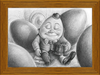 Humpty Dumpty (Drawing) Art Print