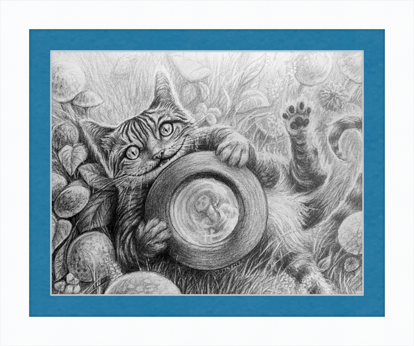 The Cheshire Cat (Drawing) Art Print