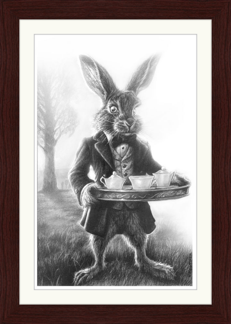 The March Hare (Drawing) Art Print
