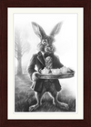 The March Hare (Drawing) Art Print