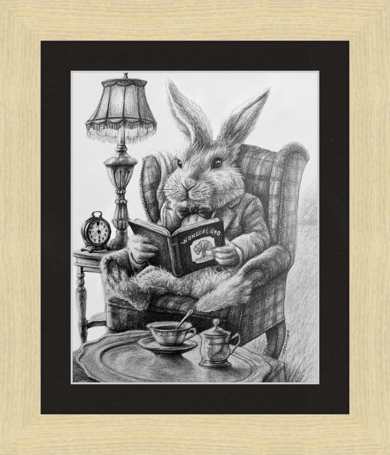 The White Rabbit (Drawing) Art Print