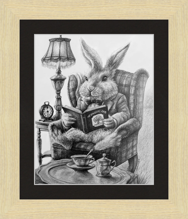 The White Rabbit (Drawing) Art Print