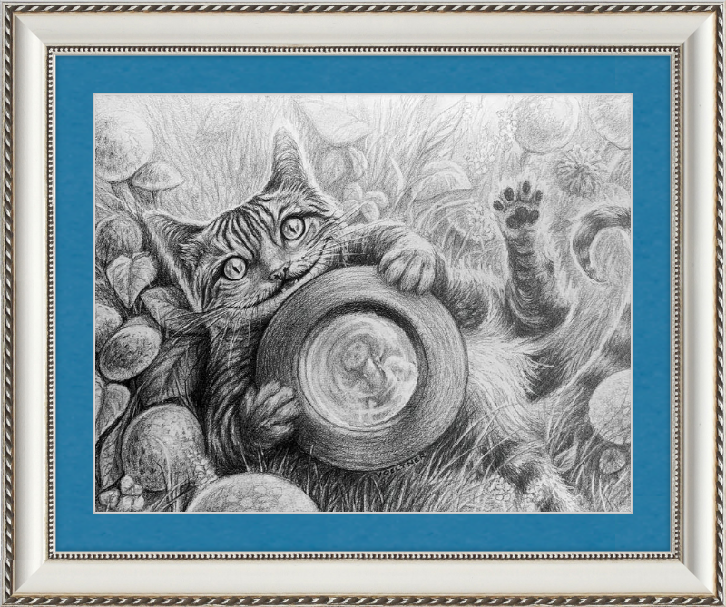 The Cheshire Cat (Drawing) Art Print